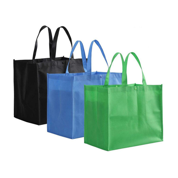 Custom logo printing large reusable eco friendly non woven shopping tote bag