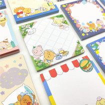 Creative cute kawaii cartoon school student Pippi dog series sticky notes memo pad stationery supplies customize 60sheets