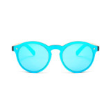 70607 Superhot Eyewear 2019 Round Retro one piece lens Sun glasses Custom Logo Bamboo Sunglasses