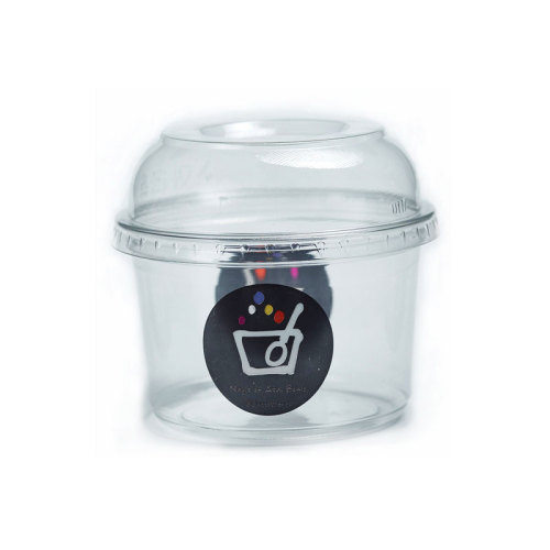 Made in China disposable PET plastic cup PET yogurt cup plastic ice cream cup with lid