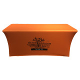 wholesale spandex custom polyester stretch cover fitted tradeshow table cloth