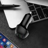 dropship products triple mobile phone USB-C PD car Charger QC3.0