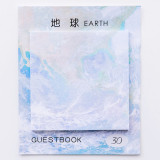 Creative oil painting style square torn message N times sticky note memo note paper
