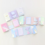 Candy cartoon unicorn pattern student sticky memo pad set stationery,cute colorful writing notes pad for kids,240 pcs