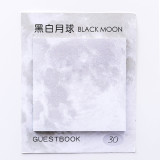 Creative oil painting style square torn message N times sticky note memo note paper