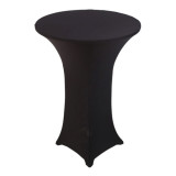 60/70/80cm diameter Custom logo printing high bar  spandex cocktail table and chair covers