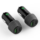 Portable Car accessories usb-c QC3.0 mobile phone Car Charger for iphone