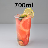 clear 8oz 9oz 10oz 12oz 16oz 20oz 24oz custom logo printed disposable drinking plastic pet cups to go for smoothies