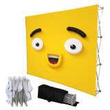 10ft aluminum fabric pop up tension fabric design trade show fabric display backdrop banner stand