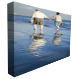 4x3 aluminum frame tension fabric backlit display pop up wall