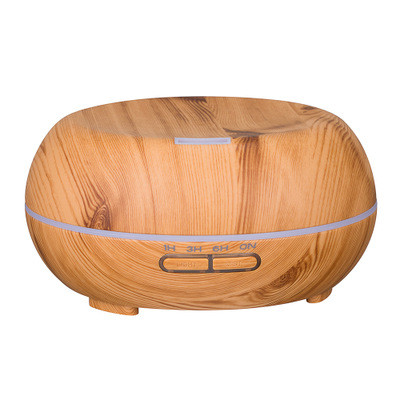 New Wooden Flat Round Household Desktop Office Ultrasound Air Humidifying Aromatherapy Machine