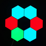 Honeycomb Mosaic Color Version Hexagonal Modular Touch Sensitive Lighting Wall Lamp LED Night Light