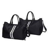 New Korean Fashion Travel Bag Custom Printing Sports Gym Luggage Bags with Independent Shoes Pocket