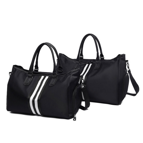 New Korean Fashion Travel Bag Custom Printing Sports Gym Luggage Bags with Independent Shoes Pocket