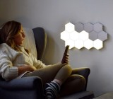 Touch Sensitive Wall Light Magnet Home Decor Creative Quantum Light LED Hexagonal Sensor Night Light