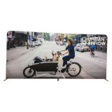 20ft straight fabric portable display stand backdrop wall with custom trade show graphic design
