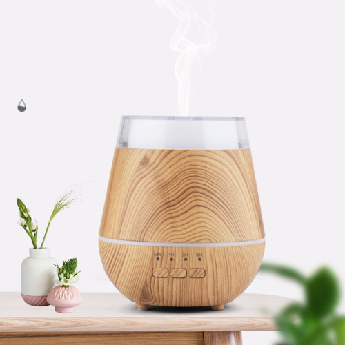 Hot Super quiet Hollow Diffuser colorful night lamp wood grain therapy Humidifier low price