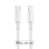 Original MFI Certified USB-C Type C to Lighting Cable MFi for Apple iPhone PVC Data Sync Line PD 18W 3A Fast Charging Cable