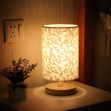USB table lamp beside table lamp with USB charging port wood nightstand lamp