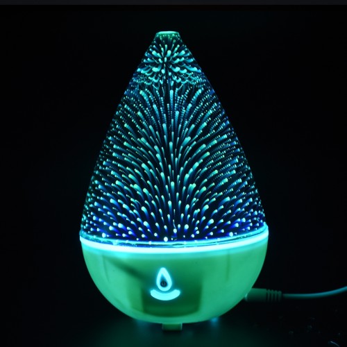 Essential Oil Diffuser,3D Glass Galaxy Star Light ,6 Color LED Changing Timing Ultrasonic Cool Mist Humidifier, Spa