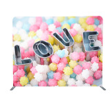 Custom size tension fabric Exhibition booth backdrop standee for photo booth