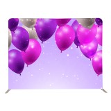 Custom aluminum curved fabric wall stage backdrop banner stand pull up backdrop