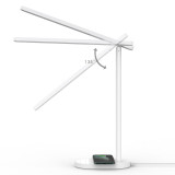 Rotatable Folding Head LED Desk Lamp Wireless Charger Eye Protect Reading Study Table Night Light with USB Port Charging