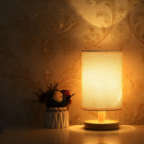 USB table lamp beside table lamp with USB charging port wood nightstand lamp