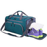 Custom high quality foldable  gym sport bags waterproof travel bag with shoes compartment   for men women