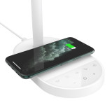 Rotatable Folding Head LED Desk Lamp Wireless Charger Eye Protect Reading Study Table Night Light with USB Port Charging
