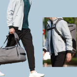 Leisure sports bag customizable foldable short-haul bag portable bag with large capacity