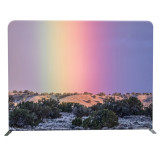Fashion trade show display equipment tension fabric pillow case backdrop display stand