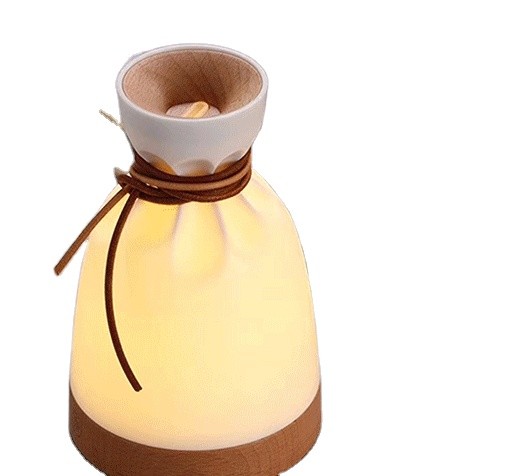 Factory supply wooden base sack shaped ultrasonic hepa air purifier electric air diffuser Good decoration for home/office