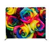 Dye sublimation pillow case printed tension fabric background portable photo booth backdrop display stand