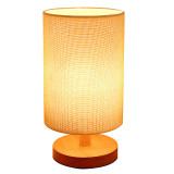 USB table lamp beside table lamp with USB charging port wood nightstand lamp