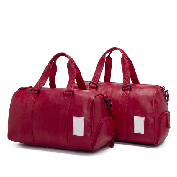 china online shopping best travel accessories PU leather travel bag for men Metal fittings travel duffel bag