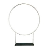 Round 5ft Frame With Fabric Portable Wedding Birthday Party Banner Wall Background Backdrop Stand