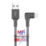 High quality OEM 90 degree MFI 1m USB Charger C89 Lighting For Apple ladekabel charging wire For iPhone 12 USB data cable