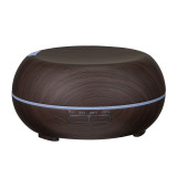 New Wooden Flat Round Household Desktop Office Ultrasound Air Humidifying Aromatherapy Machine