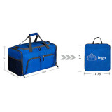 Custom high quality foldable  gym sport bags waterproof travel bag with shoes compartment   for men women