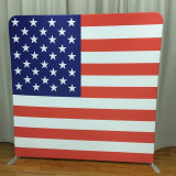 Fashion trade show display equipment tension fabric pillow case backdrop display stand