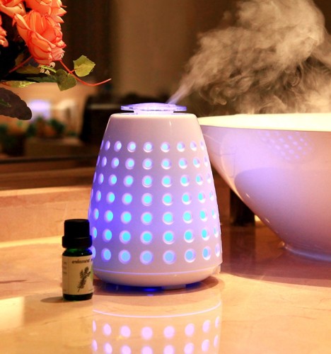 Fire Beetle Essential Oil Diffuser Ultrasonic Cool Mist Humidifier 7 Color USB Tabletop / Portable Free Spare Parts Hotel Manual
