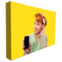 promotion tension fabric 10ft straight exhibition pop up display stand