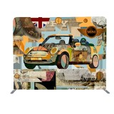 High quality and portable photo backdrop stand with straight tension fabric display for trade show