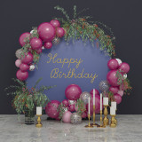 New design Tension Fabric Display 7ft Portable Round Wedding Backdrop Stand Banner Wall Wedding Stage Backdrop Stand For Event