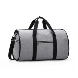 Super Capacity Crazy Horse Men's 2 In 1 Nylon Travel Bag Business Travel Duffle Bag Garment Suit Bag for Men and Momen