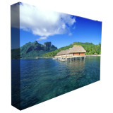 promotion tension fabric 10ft straight exhibition pop up display stand