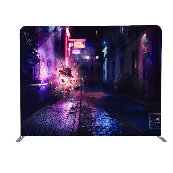 10ft portable tension fabric graphic aluminum tubes frame advertising backdrops display stand