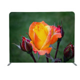 8ft double side pillowcase backdrop high tension fabric trade show convention display ideas step and repeat backdrop