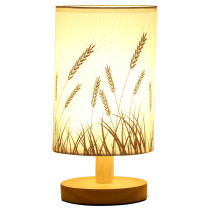 USB table lamp beside table lamp with USB charging port wood nightstand lamp